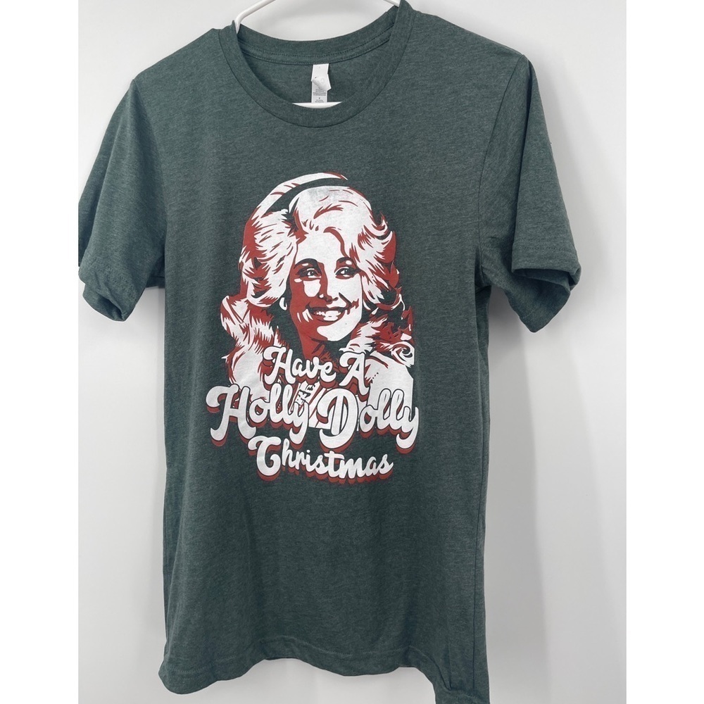 Dolly Parton Shirt Small Have a Holly Dolly Christmas Holiday Sexy Country